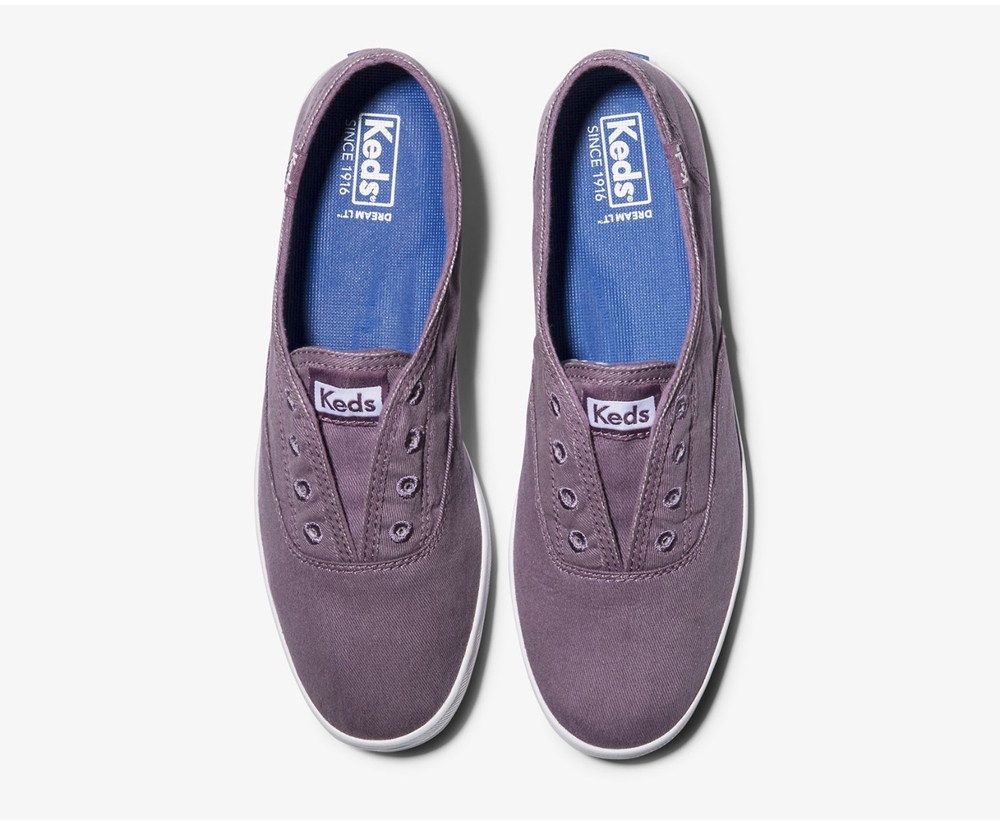 Keds Slip Ons Damen Lila - Chillax Washable - FBR-941805